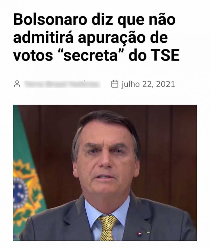 O TSE faz a apuração das eleições em uma sala fechada de forma secreta?